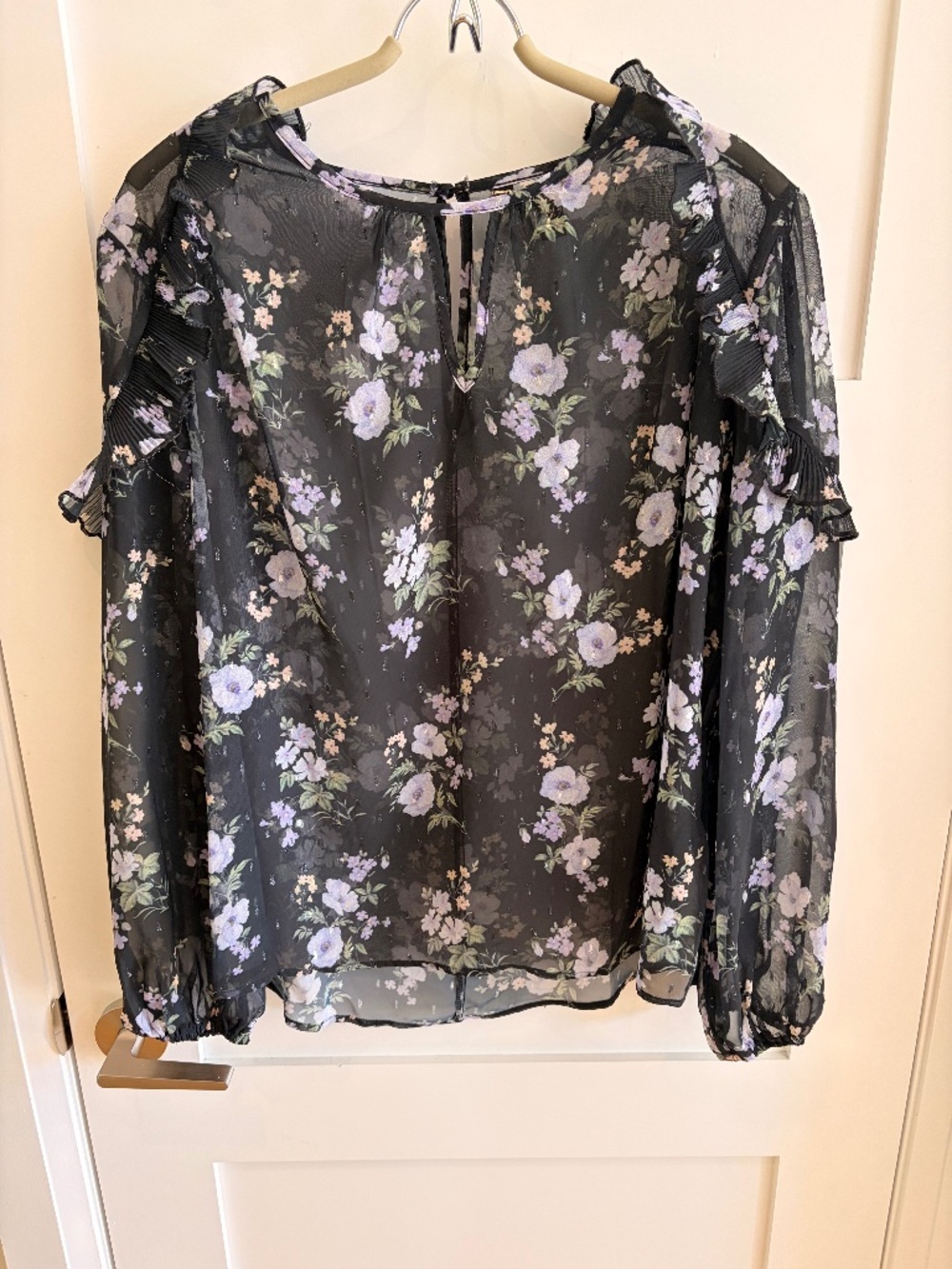 Lipsy London Sheer Shirt, Size US 12